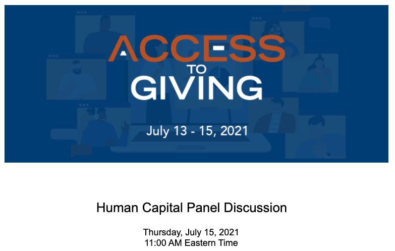 Human Capital Panel- Access to Giving Conference